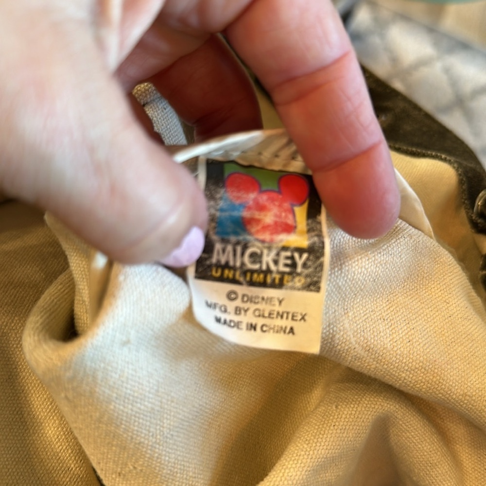 Mickey unlimited tote, black denim, distressed with full body, Mickey Mouse - Picture 3 of 8